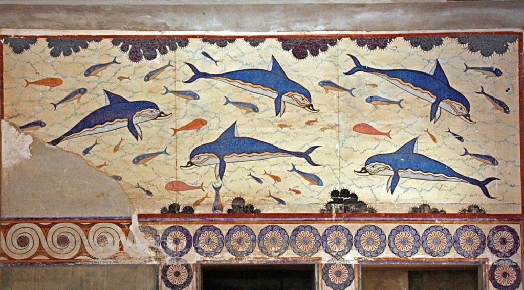 The Dolphin Fresco from Knossos.