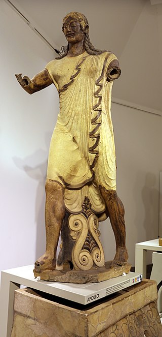 Apollo of Veii, c. 550–520 BC.
