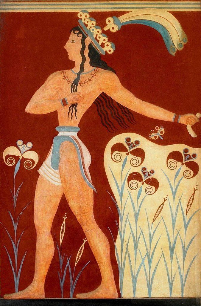 The Prince of Lilies Fresco from Knossos.
