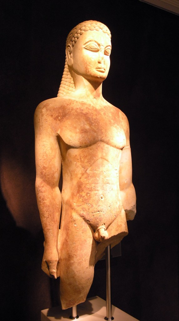 Dipylon Kouros, c. 600 BC. Ceramic Museum, Athens.