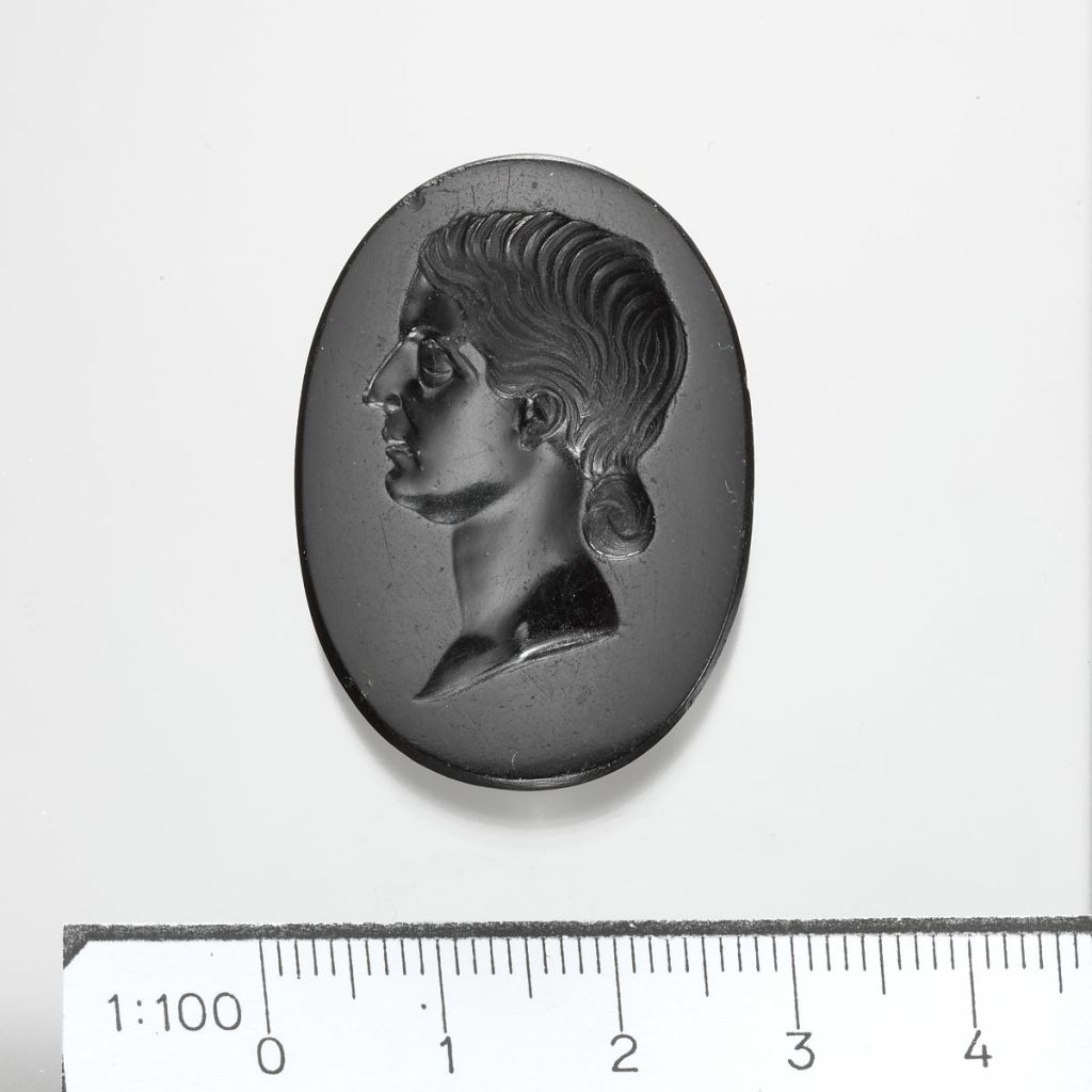 Jasper intaglio of a Roman lady, 1st c. AD.