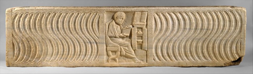 Sarcophagus of Greek physician, c. 300 AD. Metropolitan Museum of Arts.
