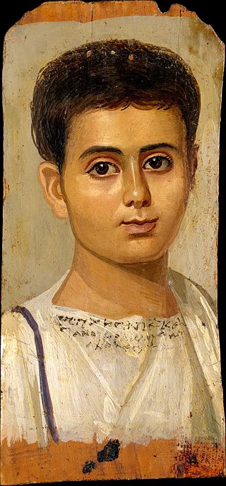 A boy, identified by inscription as Eutyches, Metropolitan Museum of Art.